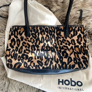 Hobo International Handbag. Vintage Lola Leopard Shoulder Bag.